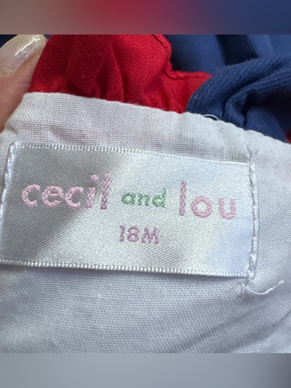 Cecil and Lou patriotic bubble romper size 18 months - Picture 5 of 6